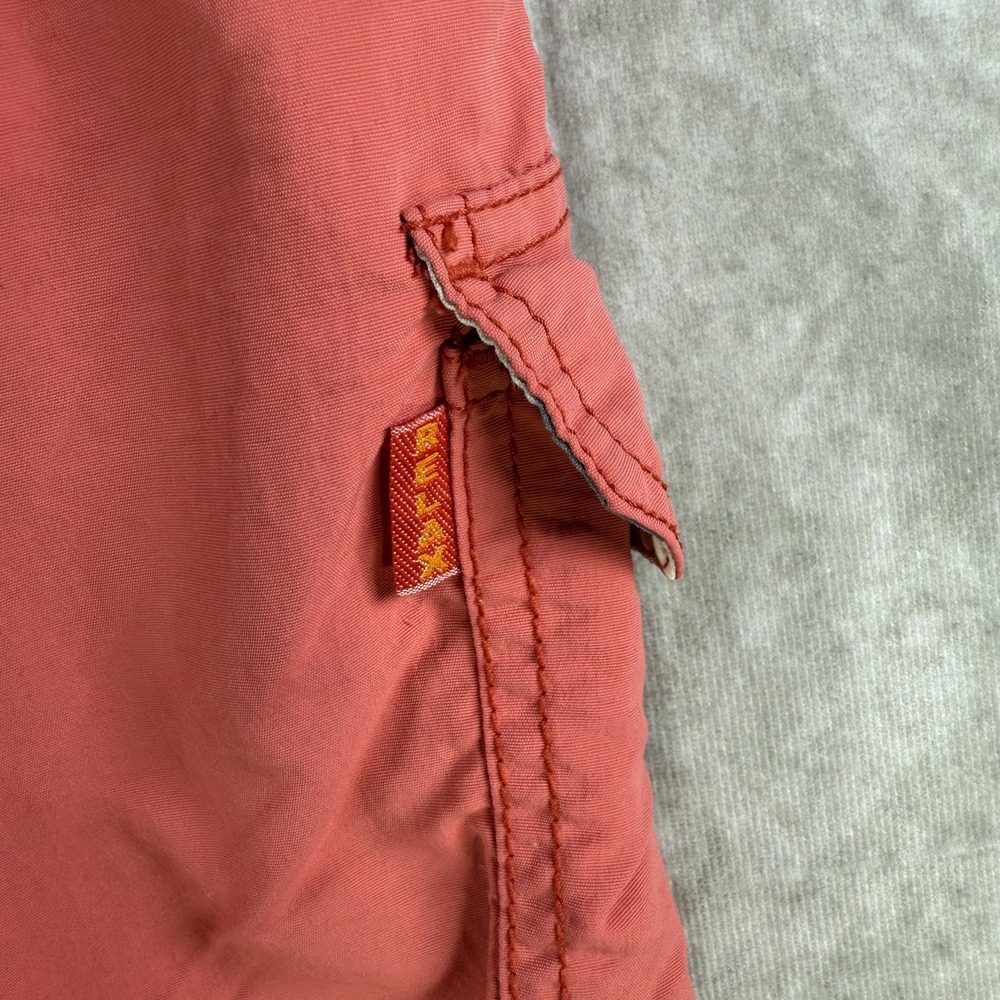 Tommy Bahama Relax‎ Swim Trunks Men Large Coral Orange Cargo Drawstring Liner - Picture 4 of 10